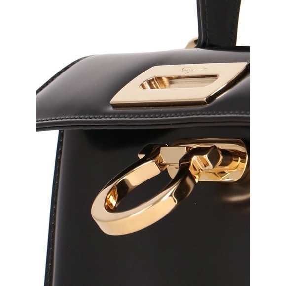 Ferragamo East-West Iconic Handbag – Black - NWT - Picture 4 of 5